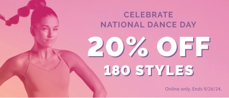 20% off for National Dance Day