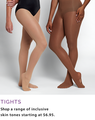 shop a range of tights in skin tone colors