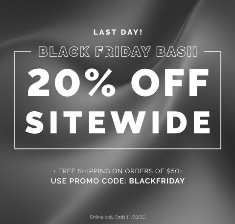 Get 20% off siteewide for black friday