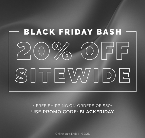 Get 20% off siteewide for black friday