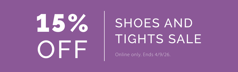 save on all shoes and tights. Balera Bloch and Capezio