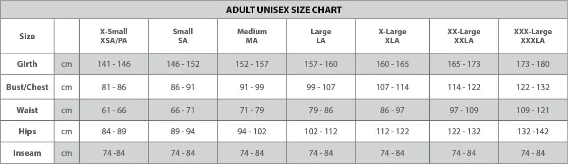 Size Guide for Clothing & Shoes
